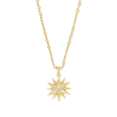 Star Charm Pendant Necklace in Gold